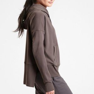 Athleta Taupe Brown Mission Hoodie